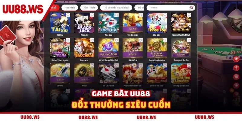 Game bài UU88 đổi thưởng siêu cuốn