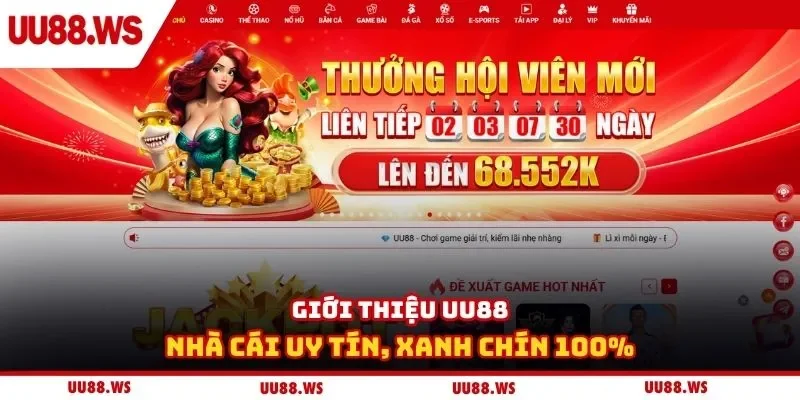 Giới thiệu UU88 - Nhà cái uy tín, xanh chín 100%