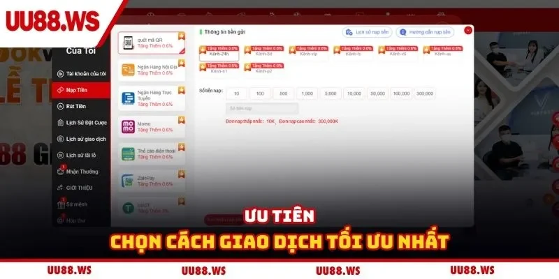 Ưu tiên chọn cách giao dịch tối ưu nhất